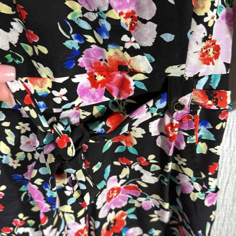 YUMI Kim Floral Silk Romper‎ size small